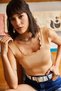 Women's Beige Collar Detailed Above Waist Knitwear Blouse BLZ-19001450