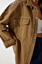 Women's Khaki Embroidered Shirt Jacket SA00027 - 6