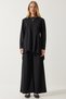 Women's Black Flowing Tunic Palazzo Knitted Suit DD01318 - 2