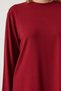 Women's Red Corded Knitted Blouse Trousers Set KH00088 - 6