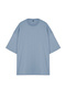 Light Blue Large Size Oversize Cotton T-Shirt - Tmnss23Ts00139 - 7