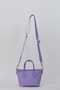 Lavender Print Women's Shoulder Bag 05Po24Y1833 - 4