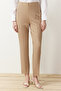 Camel Accessory Detail Woven Fabric Vest Trousers Top and Bottom Set TCTSS24US00035 - 5
