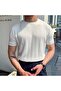 Men's Crew Neck Knitted T-Shirt - 3