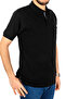 Men's High Quality Short Sleeve Polo Collar Black Pique T-Shirt - 2