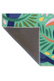 Animal Bird Patterned Striped Modern Woven Underfoot Carpet miravip140 in Green Colors - 5