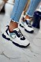 حذاء TRACKY الرياضي الكاجوال للنساء من Us Polo، باللون الأبيض والأزرق - 101532673 - 3