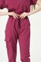 Cherry Lycra Scrubs Cargo Pocket Doctor Nurse Uniform Bat Sleeve Set Unisex - 6