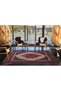 White Off Red Floral Geometric Traditional Patterned Creative Woven Base Carpet Miravip132 - 4