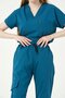 Turquoise Lycra Cargo Pocket Doctor Nurse Uniform Single Bottom Unisex - 2