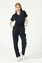 Navy Blue Lycra Cargo Pocket Doctor Nurse Uniform Single Bottom Unisex - 6