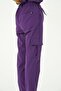 Purple Lycra Cargo Pocket Doctor Nurse Uniform Single Bottom Unisex - 5