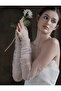 Pearl Gloves Gathered Bridal Gloves Draped Wedding Gloves – Bridal Accessory - 3