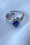 2 Years Warranty Certificated Heart Figure Adjustable Ring - 2