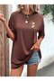 Women's Oversize T-Shirt Vintage Flowers Front and Back Printed T-Shirt Short Sleeve Summer Combed Cotton T-Shirt - 5