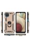 Samsung Galaxy M22 Compatible Case Dual Layer Polycarbonate Protection and Magnetic Holder Stand Ring - 5