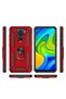 حافظة هاتف Xiaomi Redmi Note 9 بطبقة مزدوجة من البولي كربونات وحلقة حامل مغناطيسية - 7