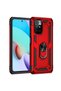 Xiaomi Redmi 10 Case Dual Layer Polycarbonate Protection and Magnetic Holder Stand Ring - 5