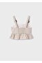 Girl's Beige Tunic Striped 06107-019 - 3