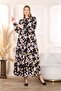 Women's Long Sleeve Woven Summer Dress - 6