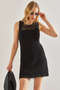 Women's Black Openwork Beach Dress 20246089