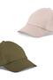 Unisex Khaki and Stone Color 2-Piece Baseball Hat Set