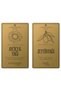 Lombardino 2 Pieces Olive Oil and Sunflower Oil Sticker Set 11x6,6 Cm Gold