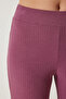 Women's Dusty Rose Corded Knitted Blouse Trousers Set KH00088 - 6