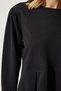 Women's Black Flowing Tunic Palazzo Knitted Suit DD01318 - 6