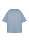 Light Blue Large Size Oversize Cotton T-Shirt - Tmnss23Ts00139 - 8
