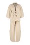 Beige Woven Tied Linen blended Shirt Pants Set TBESS24AU00031 - 7