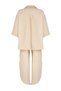 Beige Woven Tied Linen blended Shirt Pants Set TBESS24AU00031 - 8