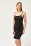 Women's Black Strap Waist Belt Detailed Knitted Dress ELB-19002118 - 3