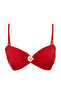 Kırmızı Straplez Kaplı Döküm Aksesuarlı Bikini Üstü TBESS24BU00150 - 9