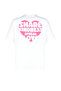Ekru %100 Kalın Pamuklu Sırt ve Ön Kalp Baskılı Oversize/Rahat Kesim Örme T-Shirt TWOSS24TS00236 - 8