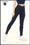 Slim Fit Leggings Recovery High Waist Dark Blue Sports Model Flatlock Stitching Detailed Fit Oslo 1090
