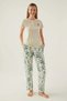 New Season Short Sleeve Cotton Women's Pajamas Set - 3