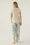 New Season Short Sleeve Cotton Women's Pajamas Set - 5