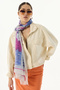 Evi̇e Scrambles Patterned Fuffy Cotton Wrap