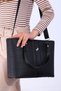 Miami polo 1370 women's arm bag handbag shoulder bag BLACK-BLACK PRINTED - 2