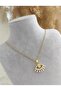 316L Steel Evil Eye Eyelash Baguette Stone Necklace