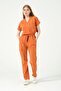 Salmon Lycra Scrubs Cargo Pocket Doctor Nurse Uniform Bat Sleeve Set Unisex