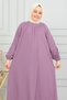 Reglan Sleeve Gathered Children's Dress-Medina silk - 4