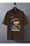 Unisex Imagine Sculpture Printed Oversize T-shirt - 2
