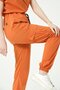 Salmon Lycra Scrubs Cargo Pocket Jogger Leg Doctor Nurse Uniform Bat Sleeve Set Unisex - 7