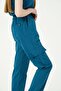 Turquoise Lycra Cargo Pocket Doctor Nurse Uniform Single Bottom Unisex - 4