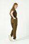 Khaki Lycra Cargo Pocket Doctor Nurse Uniform Single Bottom Unisex - 7