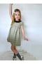 Girl's Gray Short Sleeve Cotton Dress - Crew Neck Casual Summer Wear 1-7 Years - 2