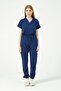 Cobalt Blue Lycra Cargo Pocket Jogger Leg Doctor Nurse Uniform Single Bottom Unisex - 6