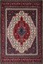 White Off Red Floral Geometric Traditional Patterned Creative Woven Base Carpet Miravip132